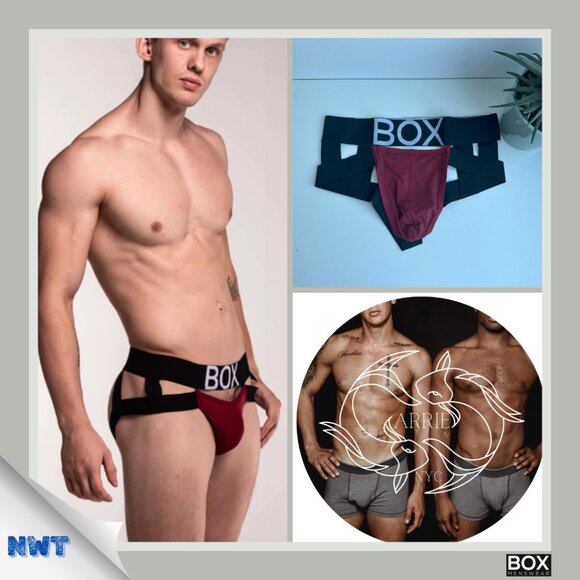 Box Menswear - Suspender Jockstrap 3.0 - Burgundy - Picture 1 of 8